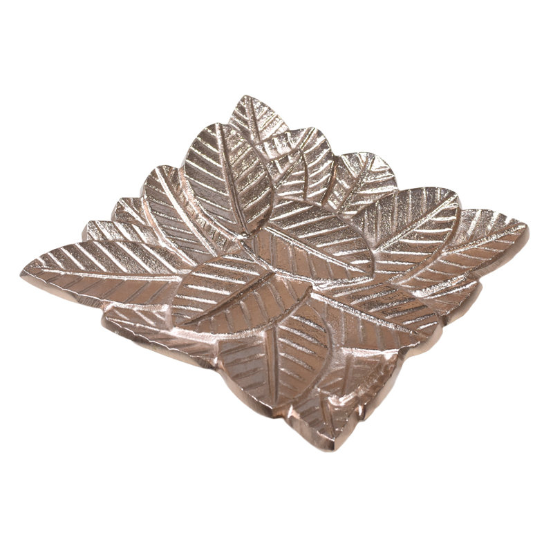 Red Barrel Studio® Aluminum Tray, Brown