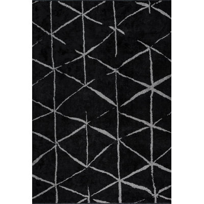 Tapis noir / argent Rapture