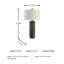 Lampe de table en métal Suzette