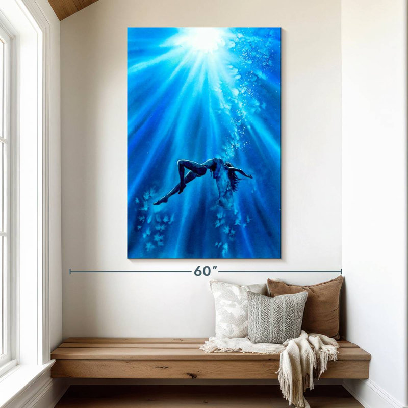 Aletra Freediver Underwater, 51" H x 34" W