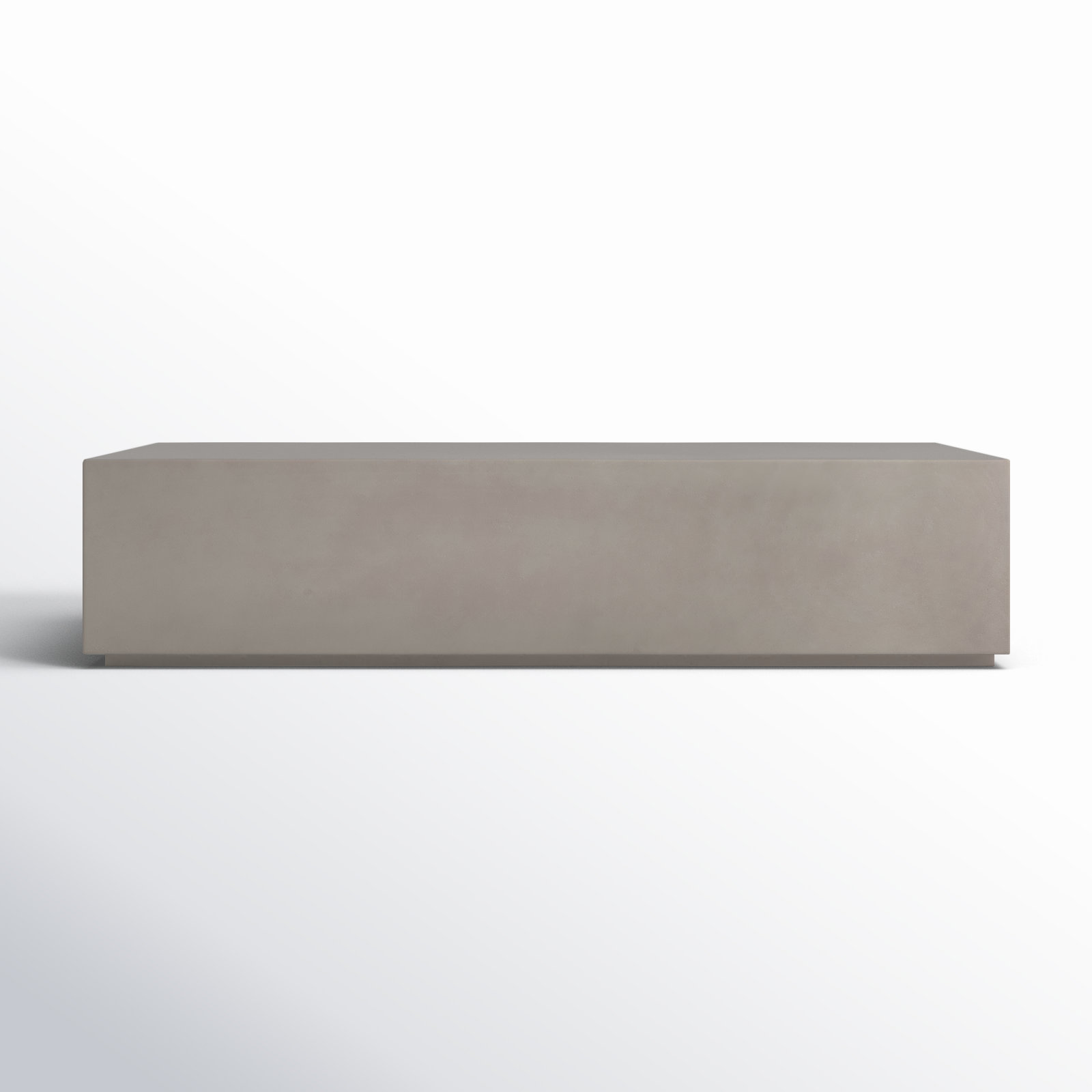 Aubrey 65'' Concrete Outdoor Coffee Table, Natural Concrete