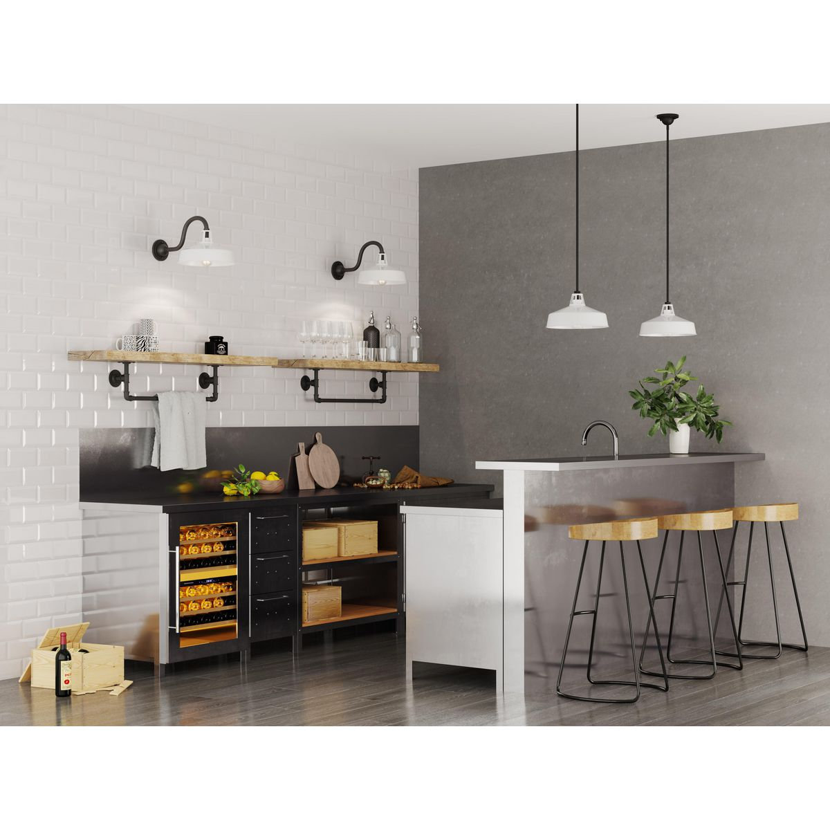 Outdoor Pendant, White