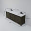 Ensemble de meuble-lavabo double l 84 po x P 22 po et miroirs 34 po Marsyas-2103306856-2085958320