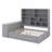 Daybed With Drawers ,Desk ,Shelves And Lights-512634482