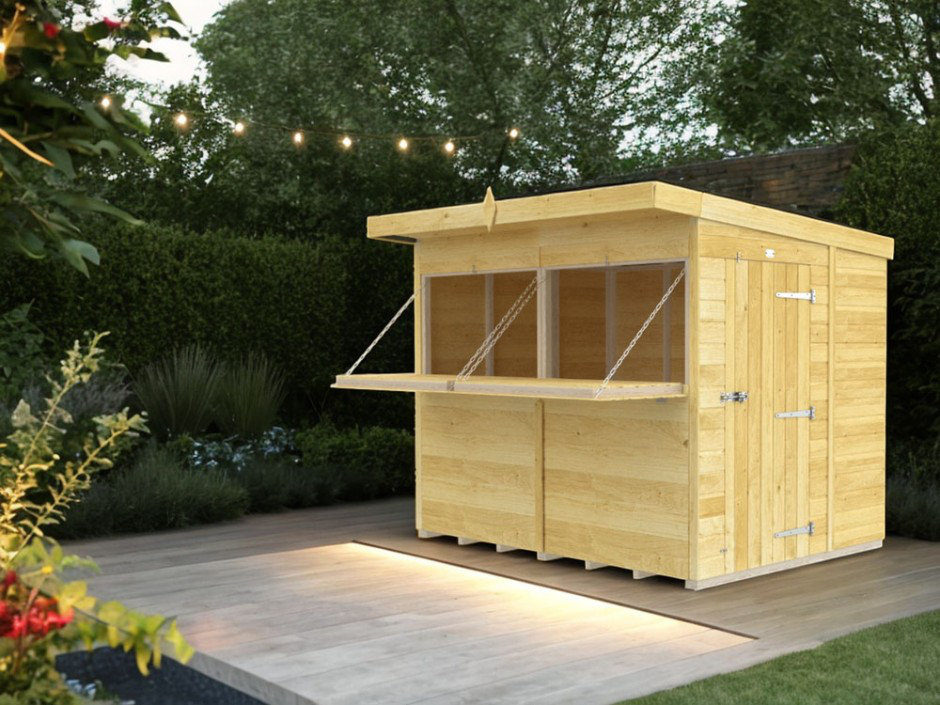 Diysheds 8 x 8ft Outdoor Kitchen Shelter - Pressure Treated Tongue and Groove Timber - Image 4