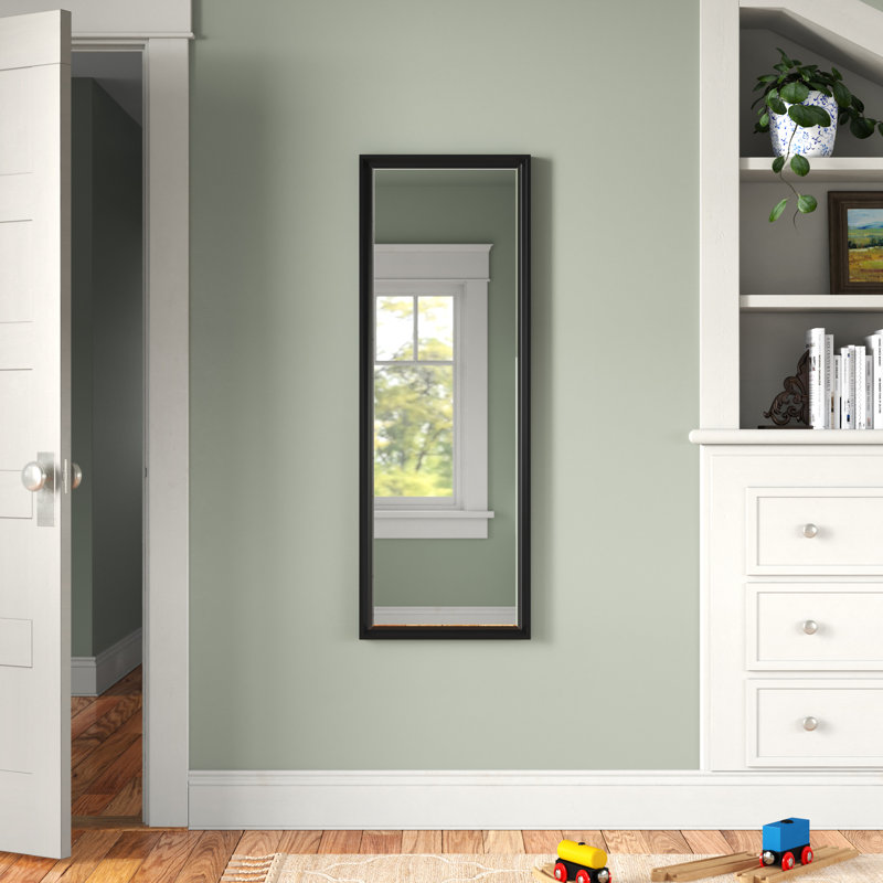 Miroir d'appoint Ovey, Noir, 49,5 po x 17,5 po
