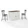 Cordova Wood Kitchen Island Set