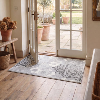 Tapis performance à motif floral Davonn