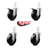 Hard Swivel Square Stem Caster Set