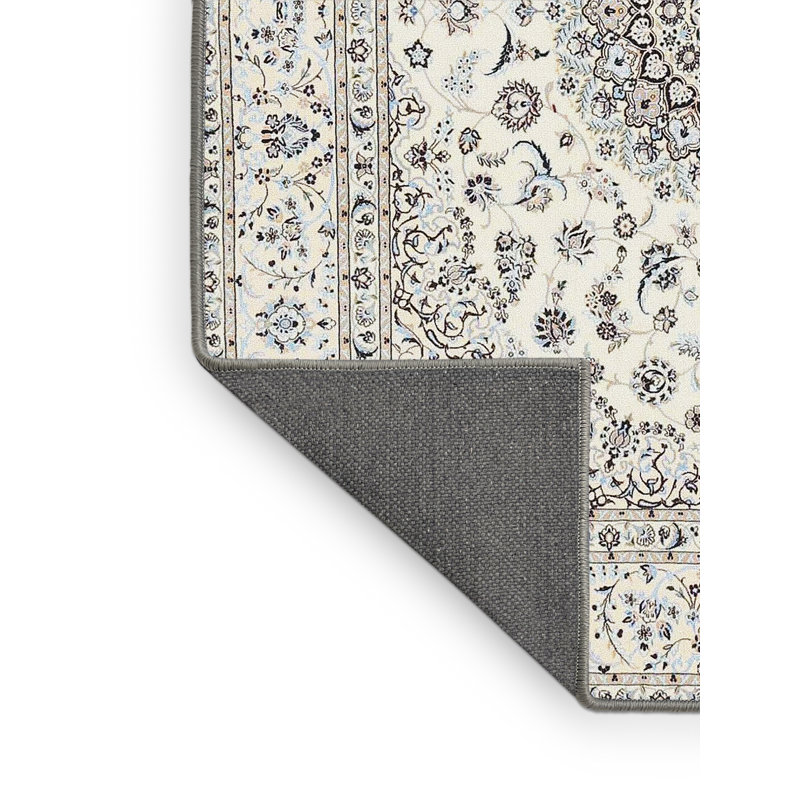 Tapis traditionnel beige / noir Glinski, Rectangle 2 pi x 5 pi