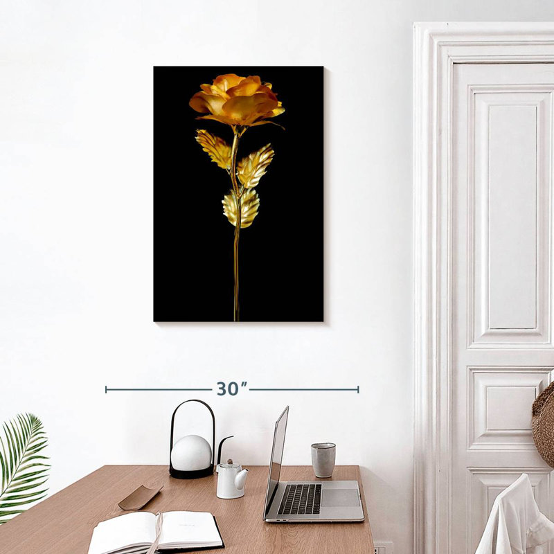 Colored Rose, 30" H x 20" W
