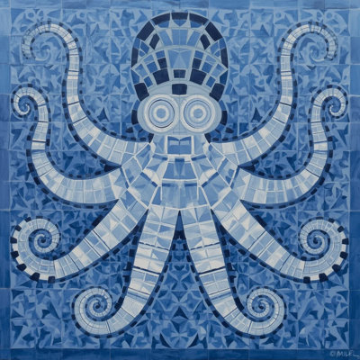 Pieuvre indigo
