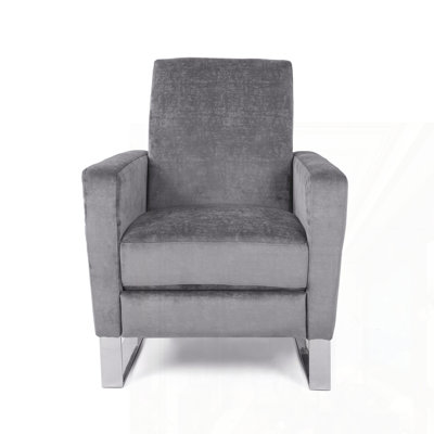 Push Back High Metal Leg Recliner