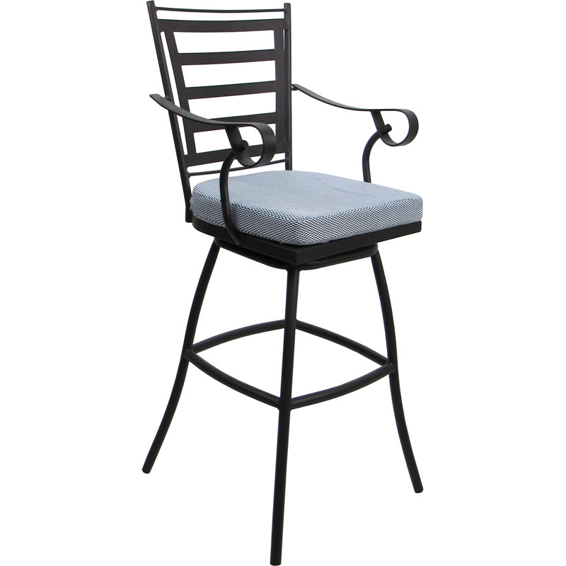 Bleu - brun foncé - assise de 30 po, Bleu, Brun