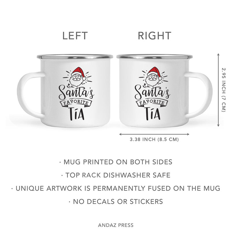 Tasse de camping militaire Yunus Santa's Favorite, Tia