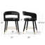 Tabouret de bar 24 po à hauteur de comptoir avec dossier en tonneau ouvert et repose-pieds doré-1621282949