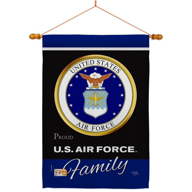 40 x 28 po de polyester à 2 côtés impressions décoratives ensemble de drapeau, Air-Force