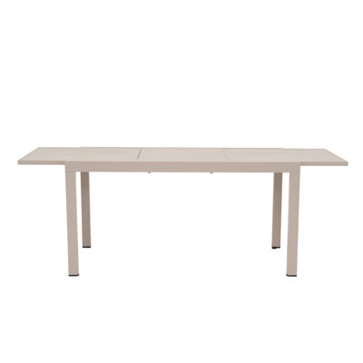 Emmott Rectangular Metal Extendable Outdoor Dining Table , 82.7'' in. W 36.6'' in. D