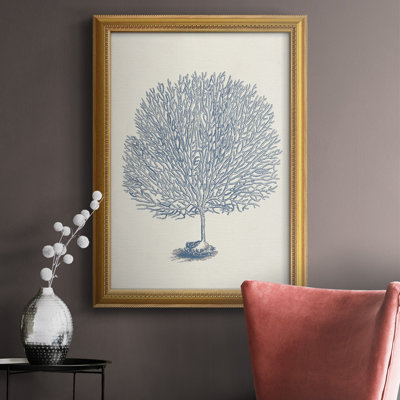 Antique Coral Collection I, toile encadrée de qualité supérieure - prête à être accrochée