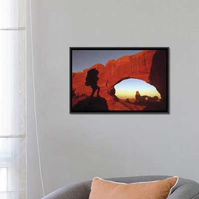 " Mountaineering Arches National Park Ut USA " Print