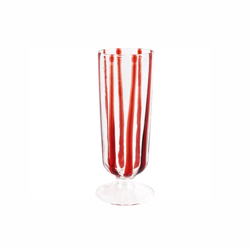 Nuovo Stripe 8oz. Handmade Wine Glass