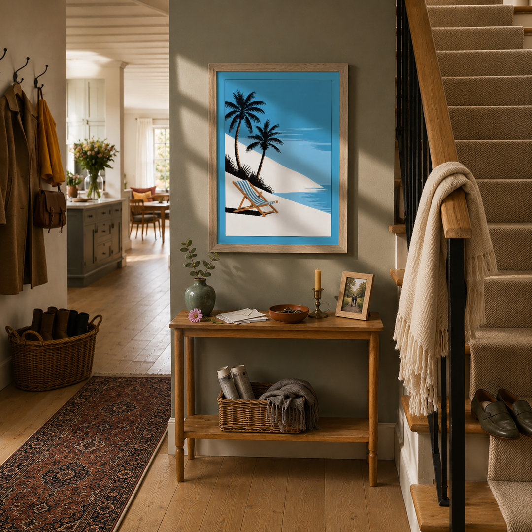 Dune Retreat Coastal - Framed Print