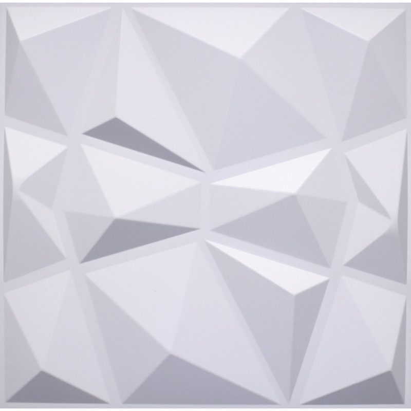 Panneau mural blanc 19,7 po x 19,7 po Falkirk Ross