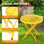 17.7 In. Round Patio Folding Side Table-1791174494