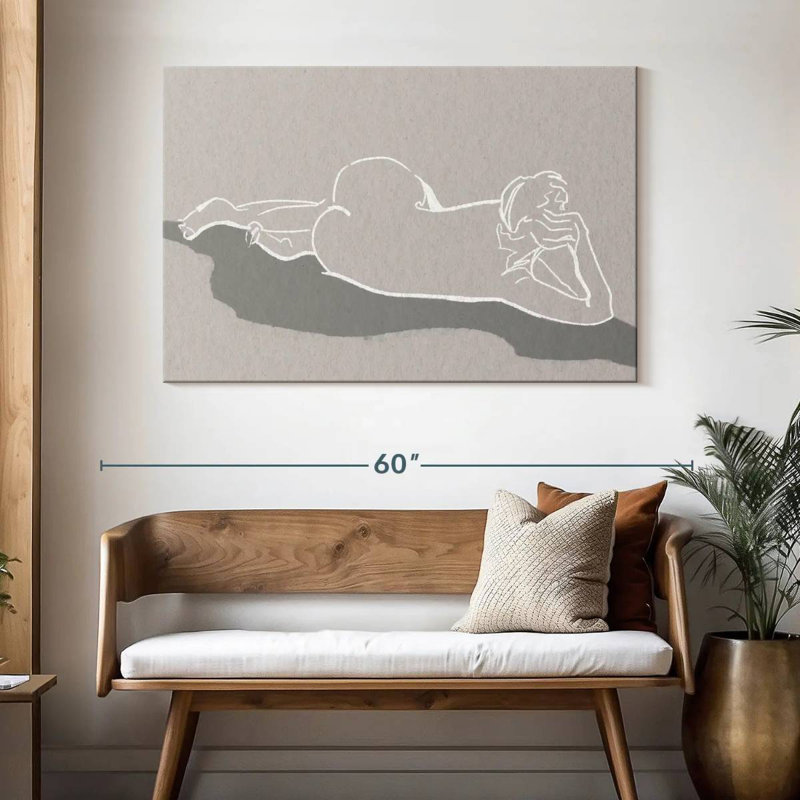 Leisha Lying On Her Side, 32" H x 48" W