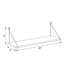 Tablette murale flottante moderne 28 "Calyx