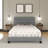 Boyd Sleep Ravenna Linen Platform Bed | Adjustable Headboard | Low-Profile Foundation Compatible | Modern Channel Design | 700 lb Capacity-1878840528-1878840530