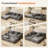Boneless 108" L-Shaped Compression Sectional Couch with 3 Seats, Wide Modular Sofa for Living Room-108953985