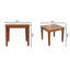 Table de salle à manger en bois massif Golden Teak