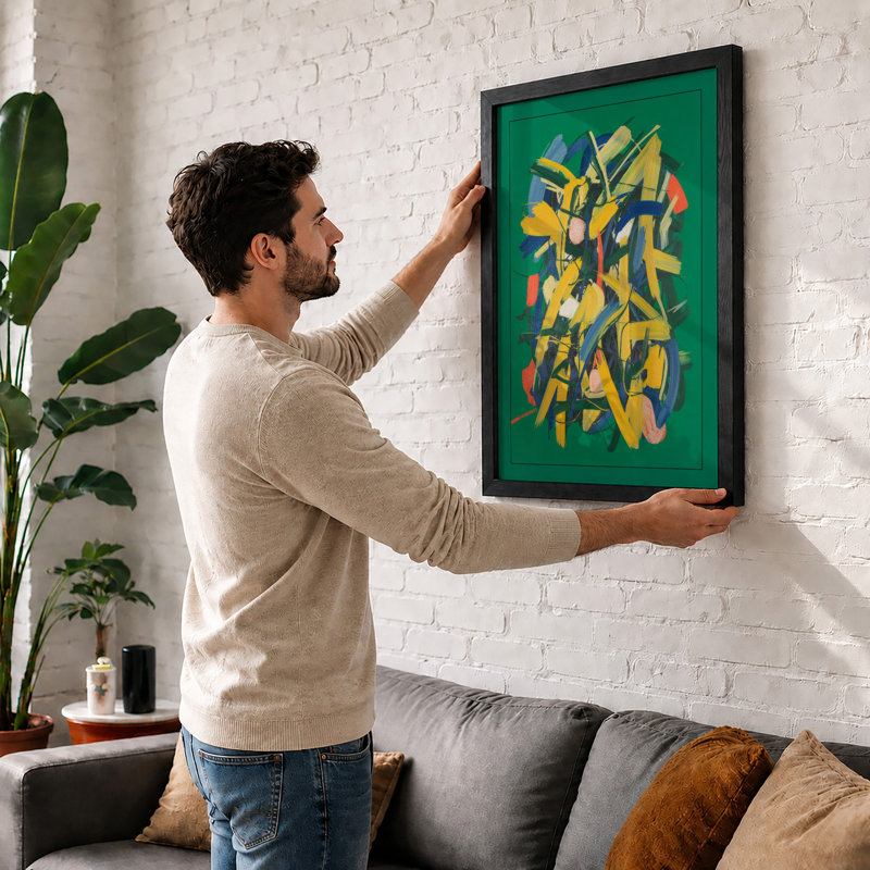 Rhythm Geometric - Print, A3 - 42.0 x 29.7 cm, White