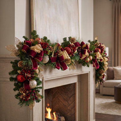 Under The Mistletoe 108 " Mixed Greenery Garland