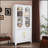 Metal Decorative Office Filing Storage Cabinet with Lock and Adjustable Shelves, Perfect for Organized and Stylish Workspaces-1034350948-1034350955