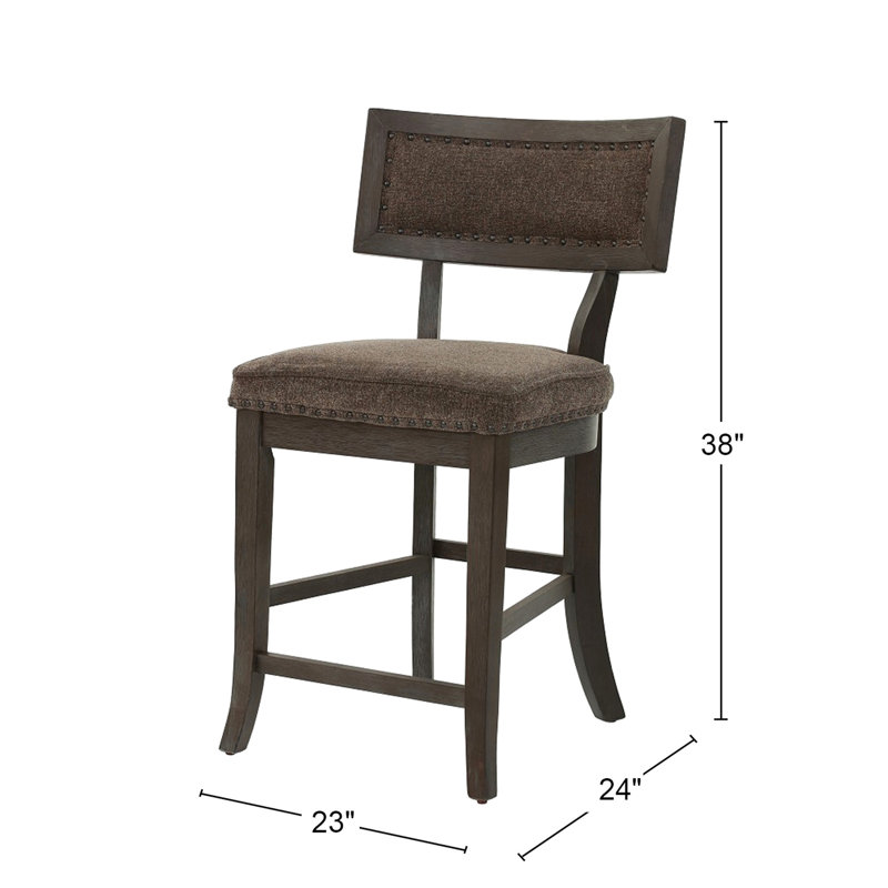 Chaises de salle à manger rembourrées de 2, avec un design distinctif, 2 po, revêtement exquis texturé