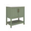 Meuble-lavabo de 30 pouces avec lavabo en céramique et rangement flexible-123658171