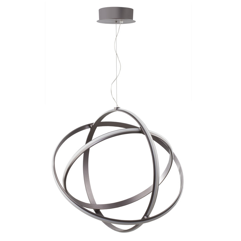 3 - Light Sphere LED Chandelier, 150cm H x 70cm W x 70cm D