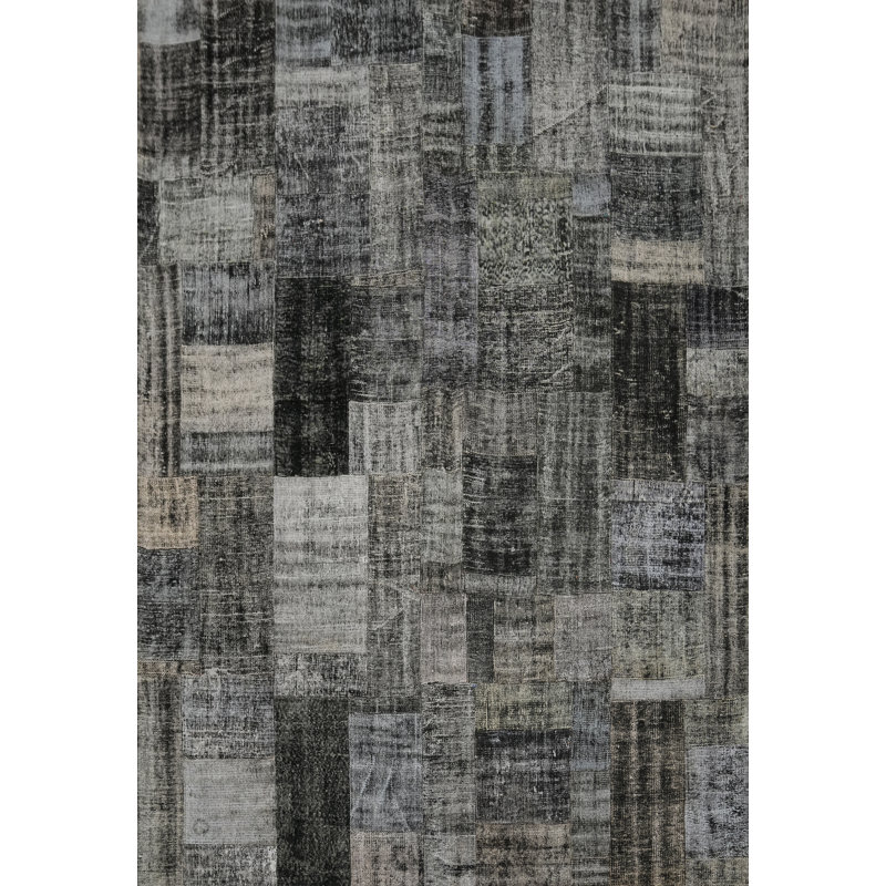 Distressed Geometric Patchwork Area Rug 8x10