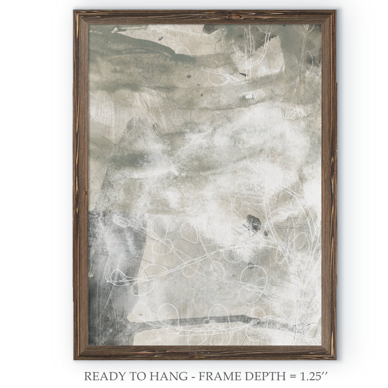« délavé iv » par paul cezanne-cadre photo, reproduction d’art, H 28 po x l 38 po x 1,25 po, Espresso Framed Canvas