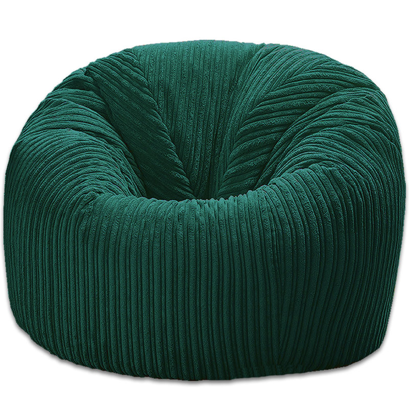 Corduroy Refillable Classic Bean Bag, Teal
