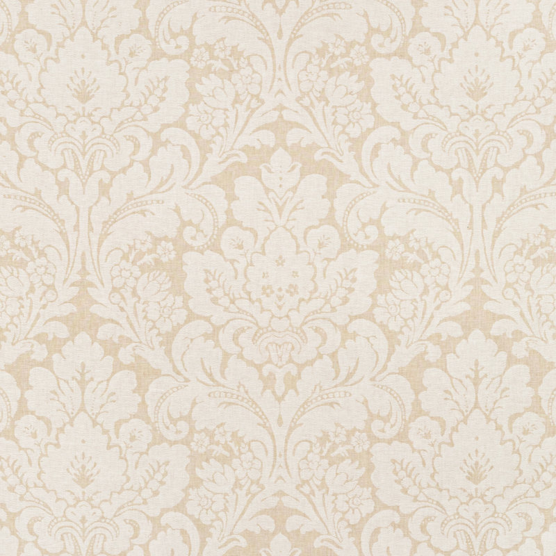 Acanthus Damask Fabric, Pearl