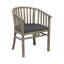 Chaises d'extérieur en bois avec coussins en alpaga gris foncé, de 2. Coussins de siège 2 pièces chauds et confortables. Espaces attrayants