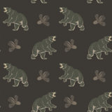 Roaming Black Bear - Dark Mocha Wallpaper