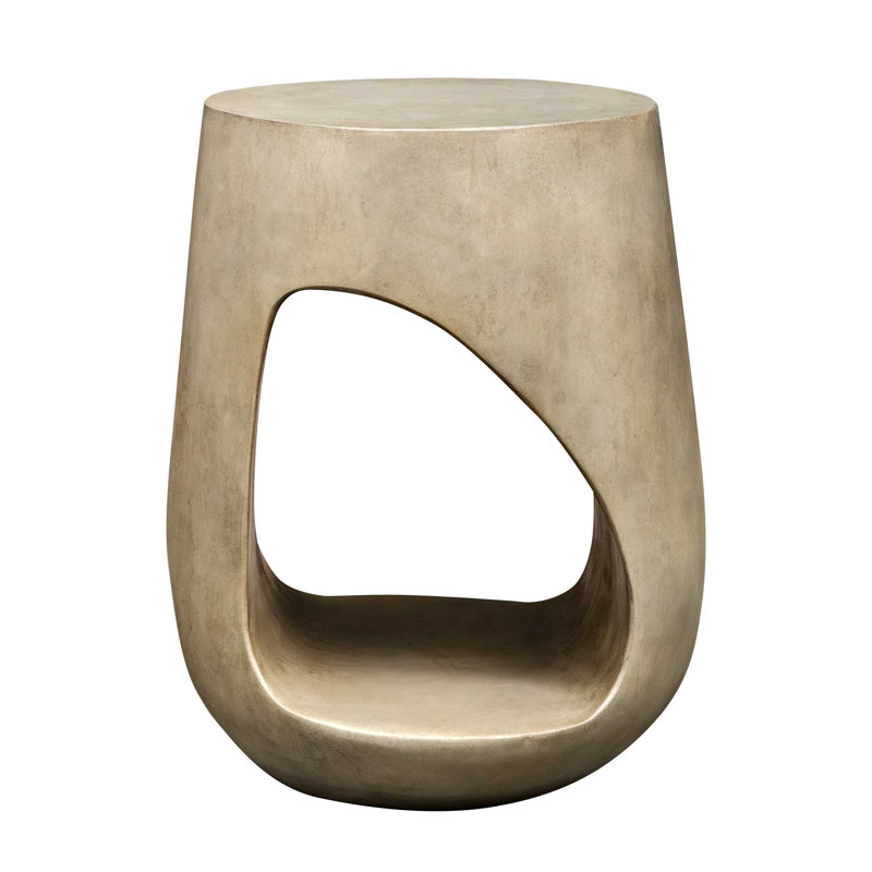  Lithos Gray Outdoor Accent Table