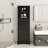 Modern Storage Cabinet With 3 Drawers And Adjustable Shelves-114234586