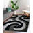 NYC Shag Performance Black Grey Area Rug-1751473409