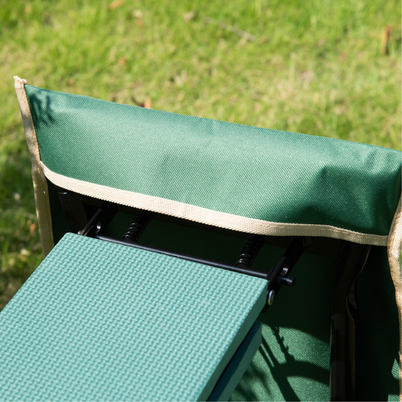 Garden Kneeler, tabouret de siège, coussin à genoux et 1 grande poche à outils latérale et conception pliable facile pour le transport et le rangement