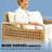 Backyard Sofa,Outdoor Patio Sofa,Garden Rattan Wicker Sofa